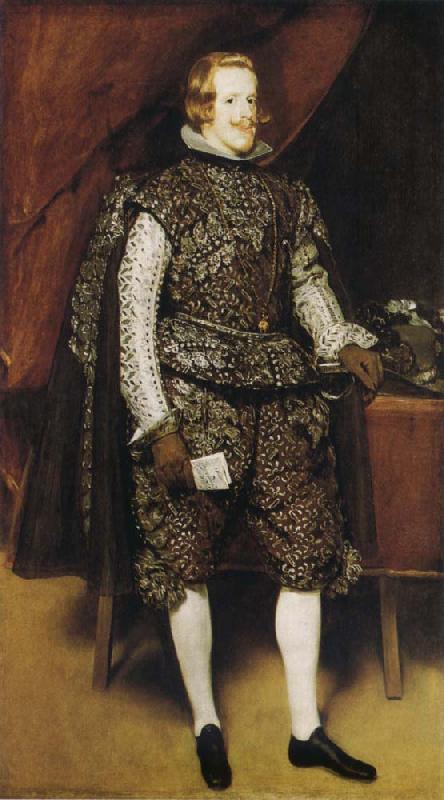 Diego Velazquez Portrait of Philip IV of Spain in Brwon and Silver